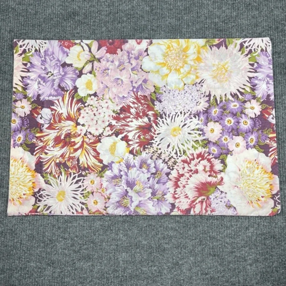 Vtg 70s 80s‎ Wamsutta Flores Pillowcase Bold Floral Print 21 x 31 Cottagecore